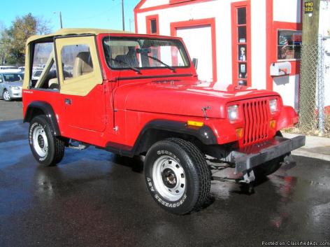 2204 THIS IS PARTYLAND JUST ASK PINKIE PIE: 1991 JEEP WRANGLER