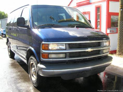 2114 THE VAN IS DEFINATLY TO TRANPORT THE HELP OR PARTY PEOPLE: 2002 CHEVORLET...