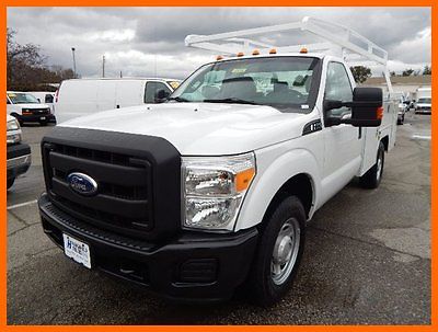 Ford : F-350 XL Used 2012 Ford F350 9' Utility Service Body Truck Rack Sliding Cover 6.2L Gas