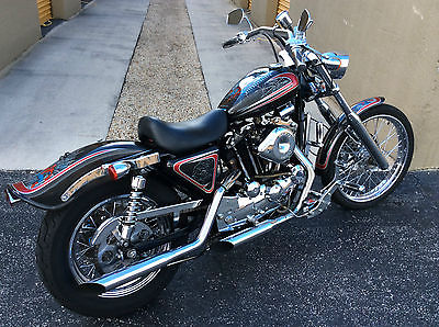 Harley-Davidson : Other 1978 h d sportster spider man motorcycle bike 1200 cc custom paint chrome