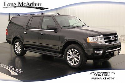 Ford : Expedition EL Limited Certified 4x4 Nav Rear Camera Bluetooth 2015 limited 3.5 l v 6 ecoboost 4 wd navigation remote start heated cooled leather
