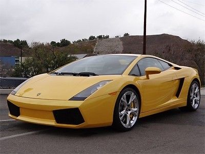 Lamborghini : Gallardo 2006 lamborghini gallardo coupe giallo blk loaded with all the right options