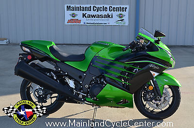 Kawasaki : Ninja 2015 kawasaki zx 14 r 1400 golden blazed green only 500 miles