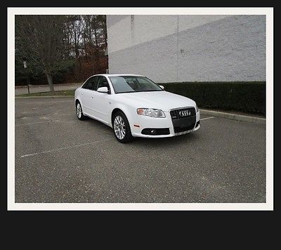 Audi : A4 2.0T S- LINE 08 audi a 4 awd s line white low miles clean car fax