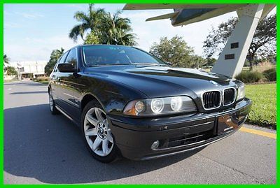 BMW : 5-Series iA 2003 bmw e 39 525 i sport black leather clean florida for sale car low miles