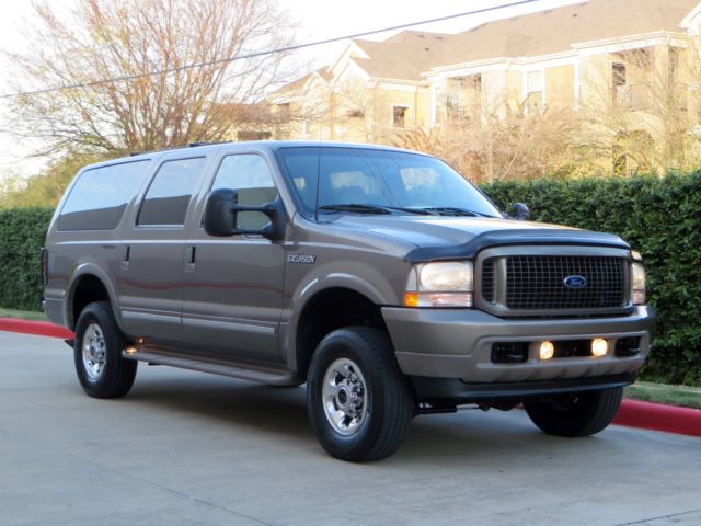 Ford : Excursion 4x4 DIESEL! 1 owner limited 7.3 l 4 x 4 3 rd row htd seats low miles new tires mint condition