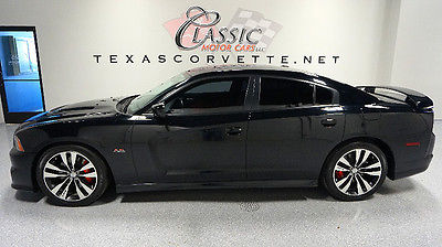 Dodge : Charger SRT8 2012 black srt 8 clean carfax texas loaded