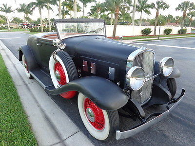 Other Makes : Franklin 153 deluxe 1932 franklin 153 deluxe roadster 2 owner car