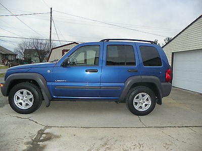 Jeep : Liberty TRAIL RATED 2004 jeep liberty sport suv 4 door blue in color 4 wheel drive