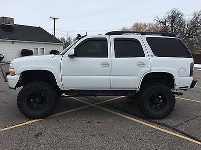 Chevrolet : Tahoe Z71 2003 chevy tahoe z 71 off road white lifted sound system led bars