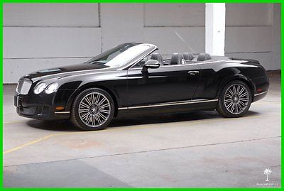 Bentley : Continental GT C Speed 2010 bentley continental gtc speed 26 539 miles black on black
