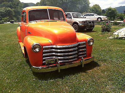 Chevrolet : Other Pickups 1953 chevrolet p u restored tangelo orange with pearl 350 tb auto transmission