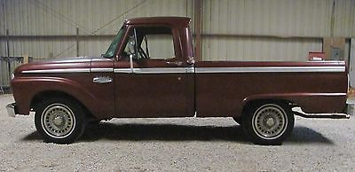 Ford : F-100 1966 ford f 100 short bed pickup truck v 8 3 speed project