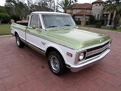 Chevrolet : C-10 FREE SHIPPING! 350 v 8 auto ps disc brakes factory a c air ride drives great new paint