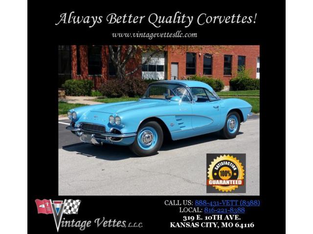 Chevrolet : Corvette 61 jewel blue corvette body off resto ncrs hard top soft top 283 315 hp