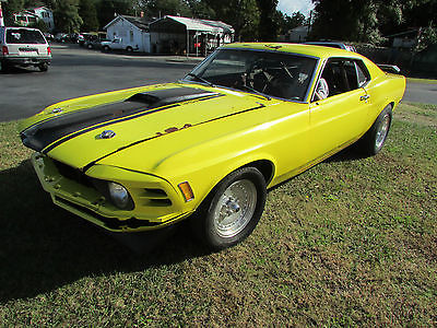 Ford : Mustang MACH 1 T5 1970 mustang mach 1 t 5 export 429 cj drag car pro street restorable project