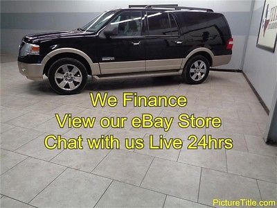 Ford : Expedition Eddie Bauer 07 expedition el chrome wheels tv dvd heat cool seats we finance texas