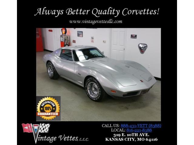 Chevrolet : Corvette 74 corvette silver mist big block 454 3 rd owner no accidents posi trac 4 speed