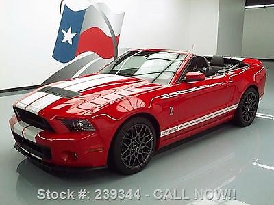 Ford : Mustang SHELBY GT500 CONVERTIBLE S/C NAV 2014 ford mustang shelby gt 500 convertible s c nav 15 k 239344 texas direct auto