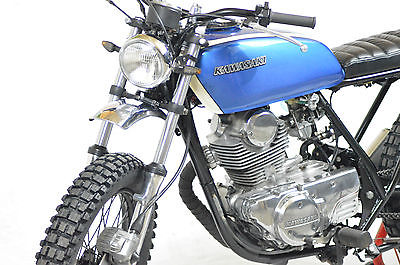 Kawasaki : Other 1978 kawasaki kz 200 vintage custom scrambler cafe racer brat ahrma