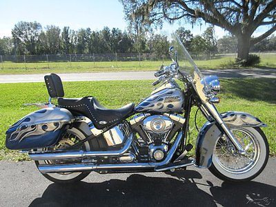 Harley-Davidson : Softail 2007 harley davidson softail deluxe custom paint loaded hard bags 6 spd sweet