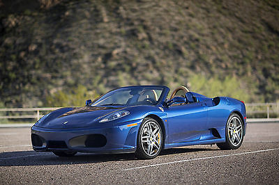 Ferrari : 430 2006 ferrari f 430 spider gorgeous tdf blue tan with carbon options