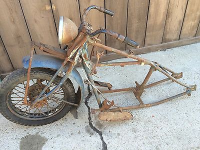 Indian : CHIEF 1937 RIGID 36-39 BARN FIND INDIAN CHIEF 1937 FRAME FORK 36-39 RIGID CHIEF CHASSIS 337 SPORT SCOUT HARLEY