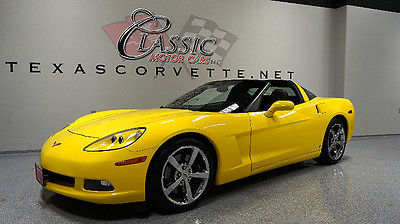 Chevrolet : Corvette w/2LT 2009 corvette coupe yellow w 2 lt 6 speed texas clean carfax
