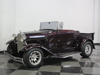 Ford : Model A Pickup STEEL BODY ROADSTER PICKUP, FORD POWERED 302CI, IDIDIT COLUMN, NEW INTERIOR