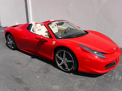Ferrari : Other Convertible 2-Door 2014 ferrari 458 spider base convertible 2 door 4.5 l