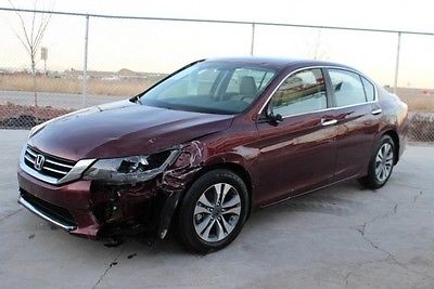 Honda : Accord LX Sedan CVT 2014 honda accord lx sedan cvt salvage wrecked repairable gas saver wont last