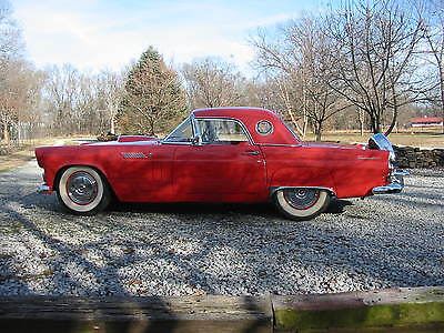Ford : Thunderbird 2-DR CONVERTIBLE 1956 ford thunderbird fiesta red fully optioned nice driver