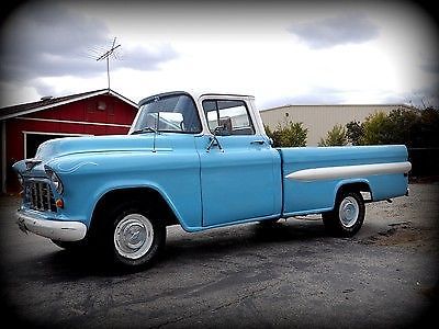Chevrolet : Other 1955 chevrolet fleetside longbed chevy pickup truck clean