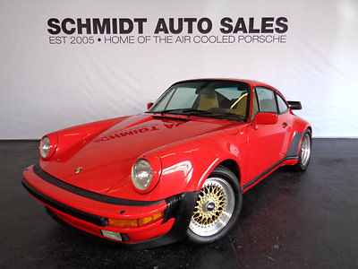 Porsche : 911 911 TURBO 1986 porsche 911 turbo red tan w 44 k miles fully restored flawless