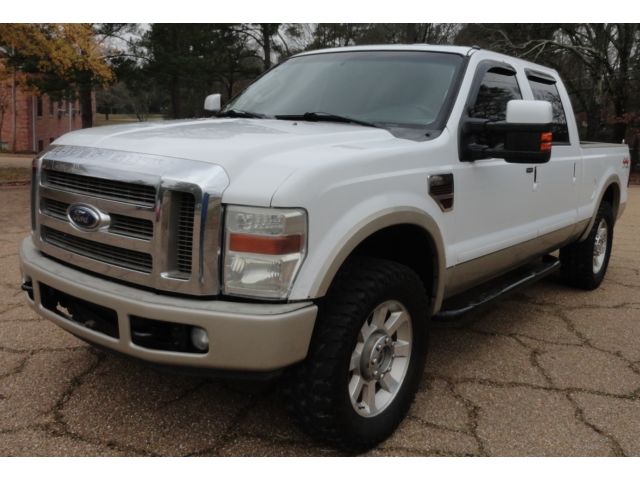 Ford : F-250 KING RANCH 4x4 OFF ROAD 4WD 6.4 POWERSTROKE DIESEL HEATED LEATHER MEMORY SEATS Power Fold Mirrors 6CD CHANGER Bedliner FOG LIGHTS