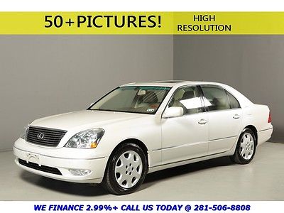 Lexus : LS 2003 LS430 NAV MARKLEVINSON SUNROOF WOOD WHITE TAN 2003 lexus ls 2003 ls 430 nav marklevinson sunroof wood white tan automatic 4 doo