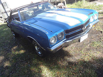 Chevrolet : Chevelle convertible 1970 chevelle convertible project new sheet metal boxes of parts fl title