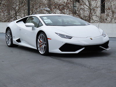 Lamborghini : Other in Bianco Monocerus with only 1,454 miles! 2015 lamborghini huracan bianco monocerus nero ade low miles like new