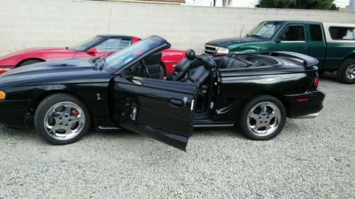 Ford : Mustang mustang cobra Mustamg cobra 2 doors,conbertible,interior black, exterior black, 1996, 4.6 moto