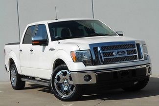 Ford : F-150 Lariat * Crew Cab * 5.4 * 2010 white lariat clean carfax super nice extended warranty aval texas