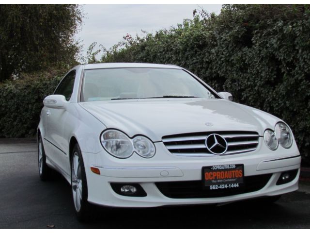 Mercedes-Benz : CLK-Class 2dr Cpe 3.5L Used 06 Mercedes Coupe Moon Roof White Power Seats Leather Alloy Wheels Clean
