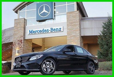 Mercedes-Benz : C-Class Please call 888-847-9860 for details AMG C450 Rear Camera Blind Spot Panorama Roof Black Ash Trim