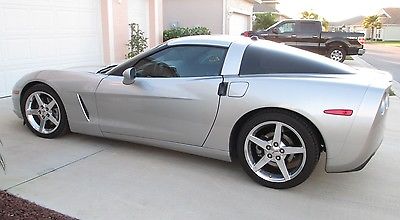 Chevrolet : Corvette Coupe 2-Door 2005 chevrolet corvette only 19450 miles silver w black leather navi super clean