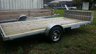 Enormous single axle utility trailer 7' wide between fenders 14' long NEW! 2016