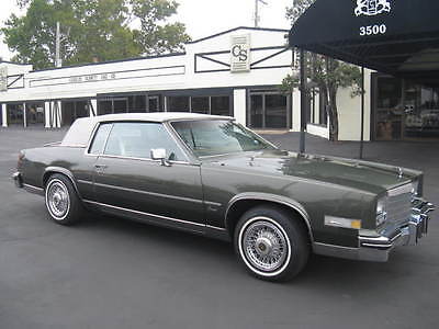 Cadillac : Eldorado . 1985 cadillac eldorado 80 k