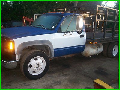 GMC : Sierra 3500 1995 gmc one ton hd 3500 flat bed florida no rust 1995 used 7.4 l v 8 16 v manual rwd pickup truck propane florida no rust