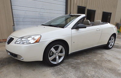 Pontiac : G6 GT Convertible with Power Hardtop, Auto, 47,979    Salvage Rebuildable Flood, Runs Great, All Airbags Good, Leather Seats