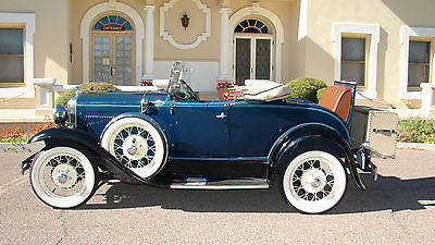 Ford : Model A Deluxe Roadster TOUR PROVEN '31 DELUXE ROADSTER, STRONG 200 CU IN - B HEAD 4 CYL, 3-SPD, 12-VOLT