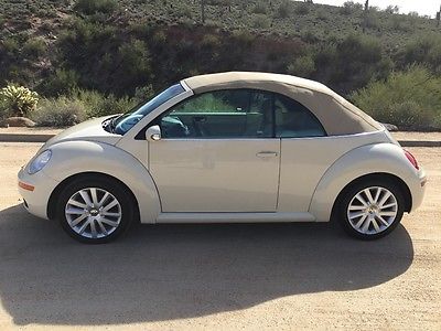 Volkswagen : Beetle-New 2008 vw beetle convertible low 56 k mi new tires loaded warranty sharp