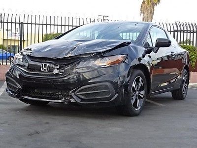 Honda : Civic EX Coupe 2015 honda civic coupe damaged salvage only 1 k miles economical wont last l k